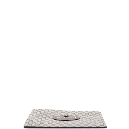 Gucci Neo Vintage Wristlet Pouch Gg Coated Canvas