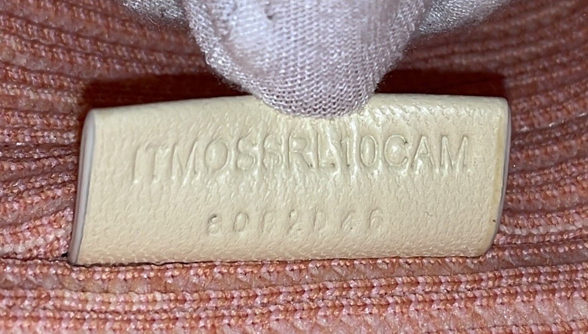 Burberry Peg Handle Bag Knit Check Fabric Medium