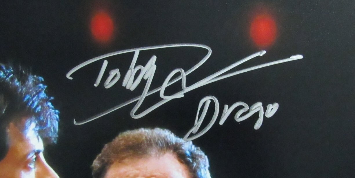 Dolph Lundgren Autographed/Inscribed Drago 16X20 Rocky Iv Photo Jsa 184770