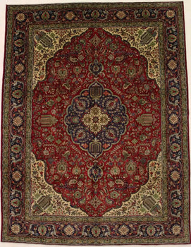 Handmade Vintage Oriental Rug Classic Floral