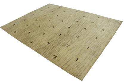 Modern Gabbeh Wool Area Rug Thick Pile Tribal
