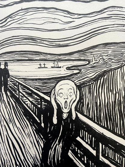 Edvard Munch Museum 'Scream' Lithograph Coa