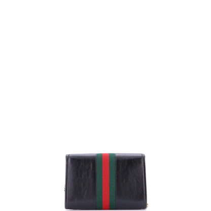 Gucci Rajah Web Chain Shoulder Bag Leather Mini