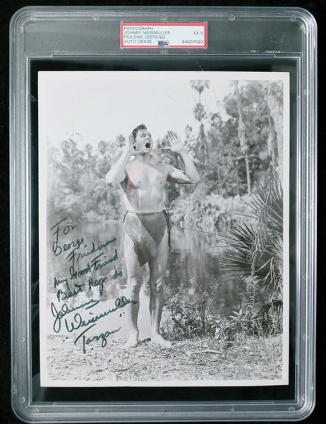 Johnny Weissmuller Autographed 8"X10" Photograph