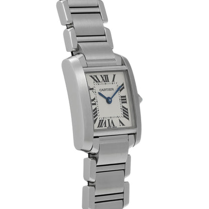 Cartier Tank Franaise Sm W51008Q3 Silver Ladies Used Watch #363325