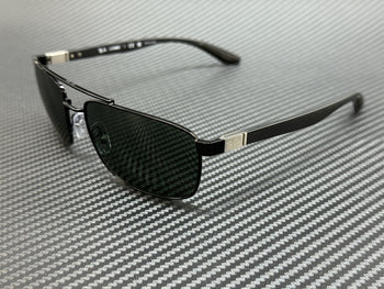 Ray Ban Rb3737 002 71 Black Green Unisex 60 Mm Sunglasses