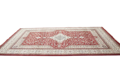 Extra Fine Handmade Wool Oriental Rug 6'5X9'9 ft Classic Floral Design Carpet