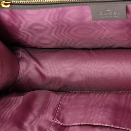 Gucci Gg Ring Shoulder Bag Leather Medium