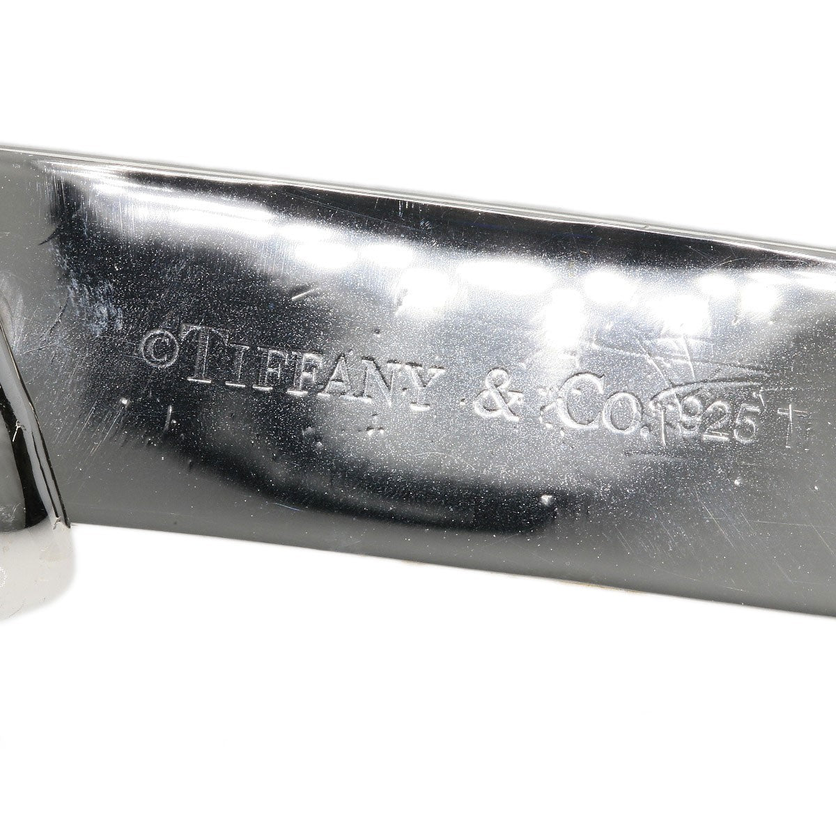 Titanium TIFFANY&Co. plate Pendant top Silver