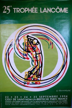 25 Th Lancome Cup Golf Poster Saint Nom De La Breteche By Fromanger