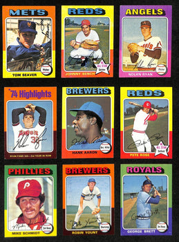 1975 Topps Baseball Card Complete Set (1-660)