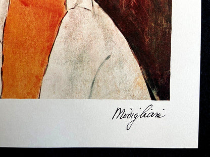 Amedeo Modigliani Lithograph 1952 Coa Signed (Alberto Giacometti)