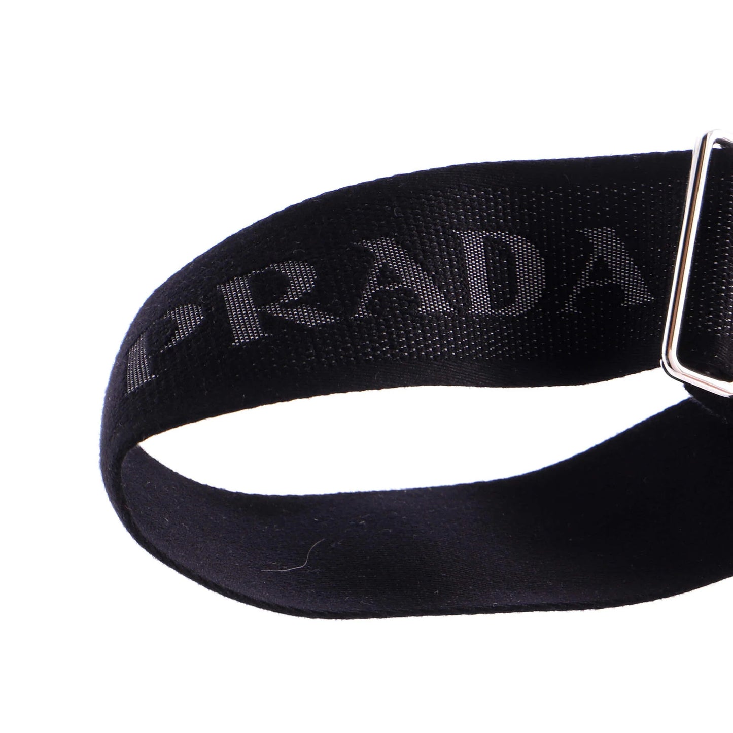 Prada Embossed Triangle Logo Convertible Tote Canvas Large