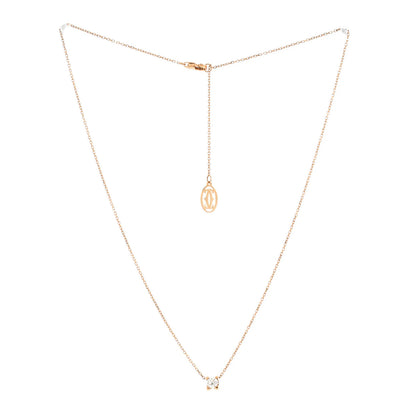 Cartier C De Cartier Necklace 18K Rose Gold And Diamond 0.20-0.29Ct