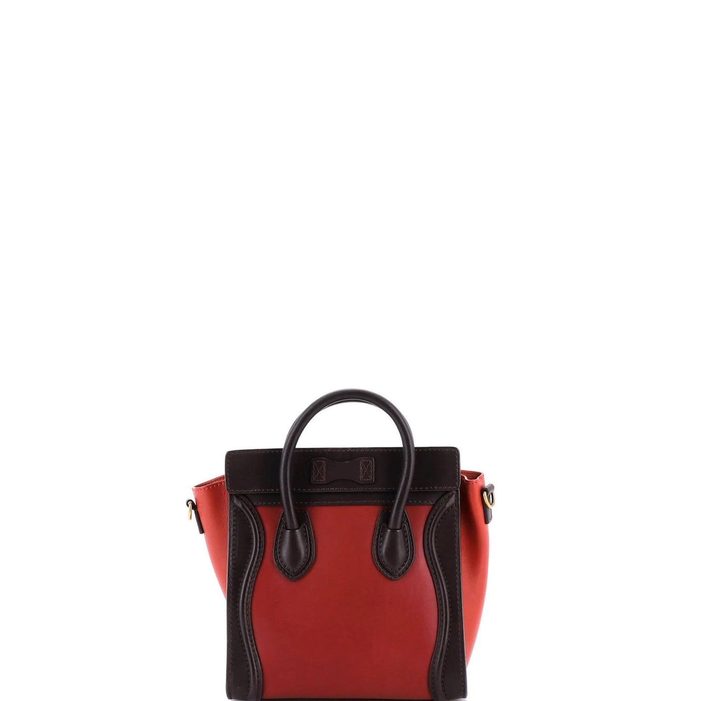 Nano Celine Tricolor Luggage Bag Leather