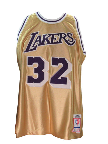 Magic Johnson Hof Autographed Mitchell & Ness