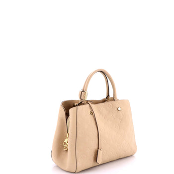 Louis Vuitton Montaigne Handbag Monogram Empreinte Leather Mm