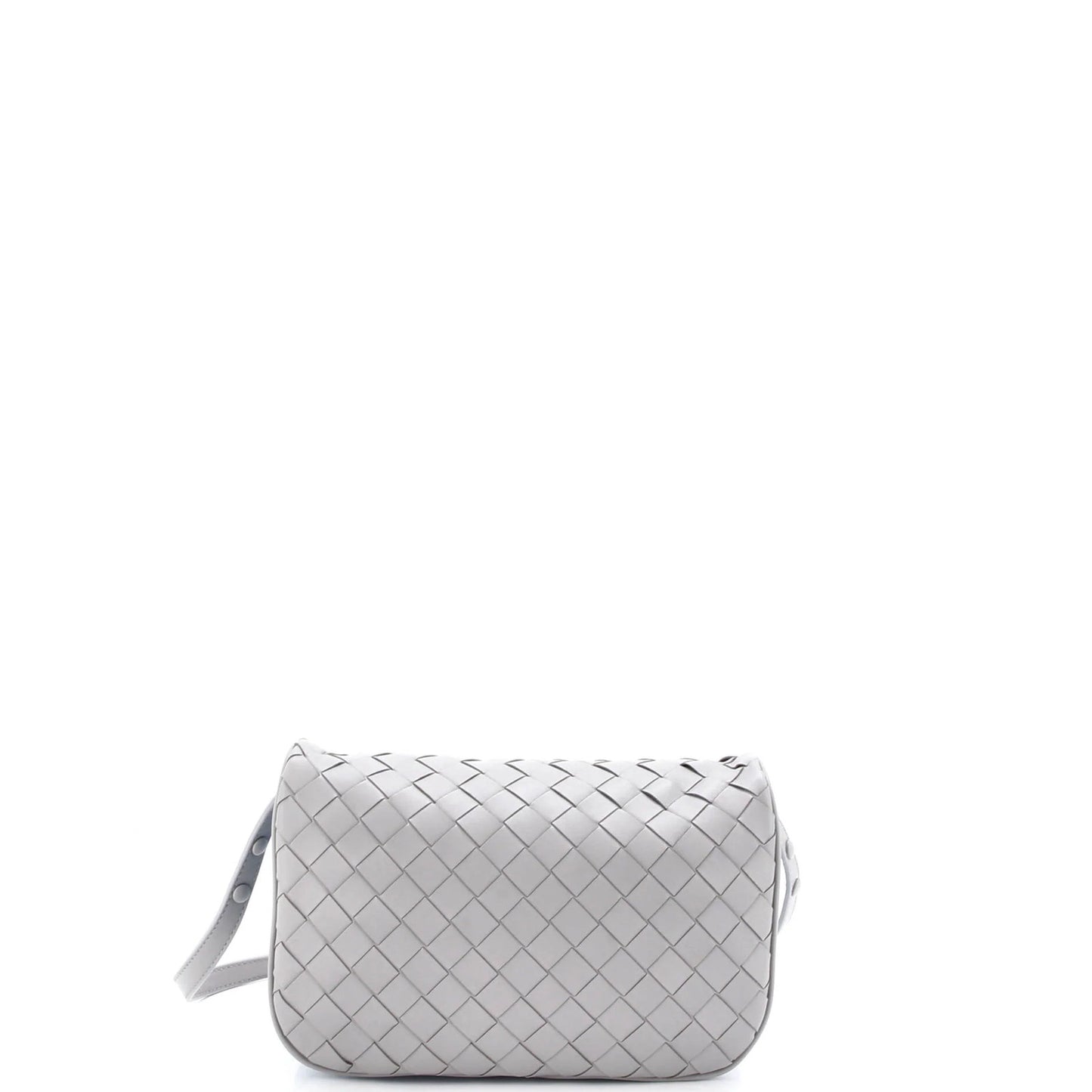 Bottega Veneta Puff Pouch Bag On Strap Intrecciato Leather