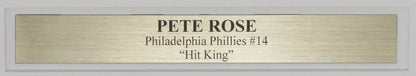 Pete Rose Signed 16X20 Photo Philadelphia Phillies Framed Jsa 197598