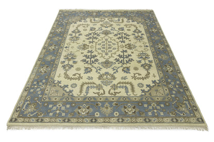 8X10 Ft Oushak Chobi Oriental Rug Floral Design
