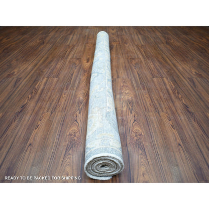 6'2"X8'9" Black Coral Hand Knotted Afghan Angora Oushak Wool Rug