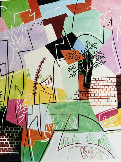 Gino Severini. Lithograph Venice Biennale 1968 Coa Original Numbered