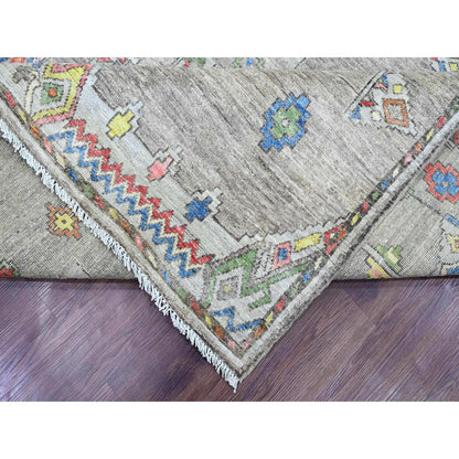 Rug 9'1"x11'5" Gray Moroccan Berber Influence Wool Hand Knotted Oriental