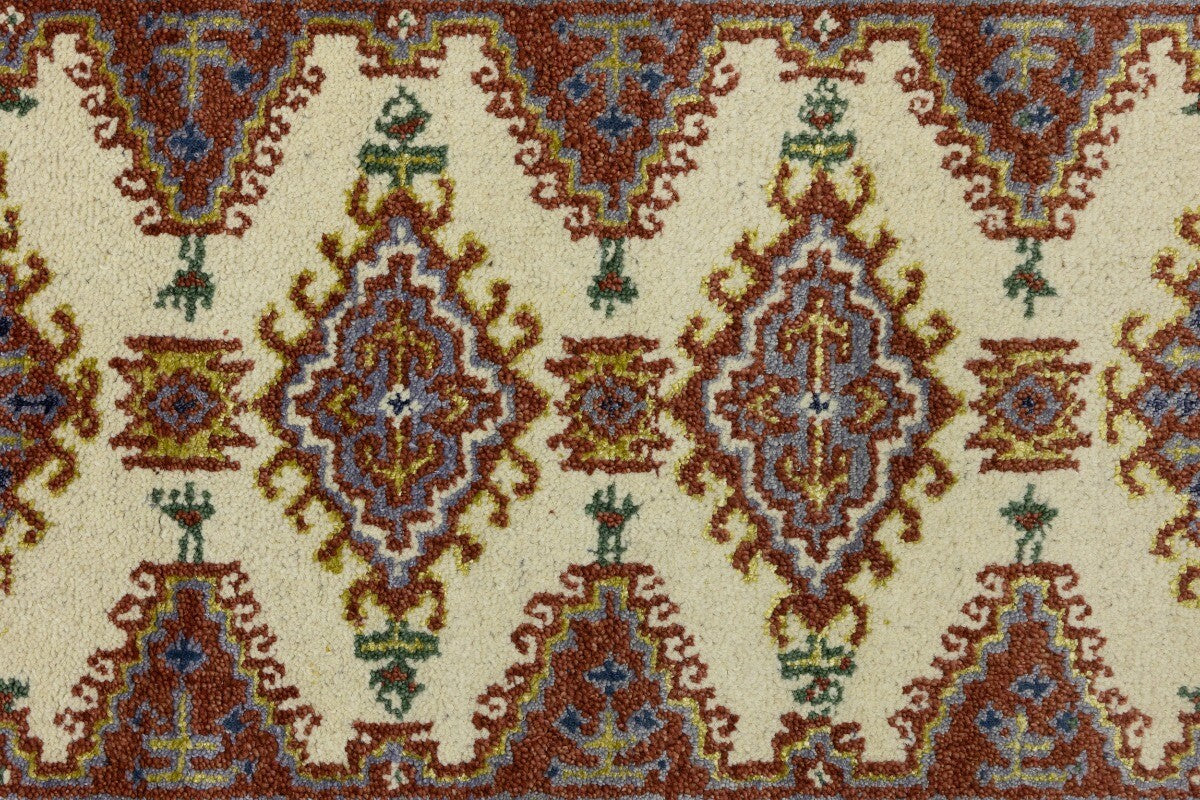Indo-Viss Tribal Wool Runner Rug Oriental Farmho