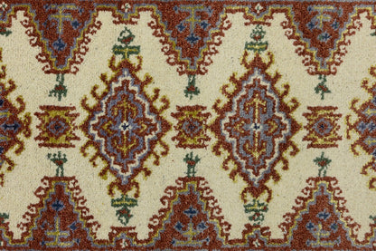 Indo-Viss Tribal Wool Runner Rug Oriental Farmho