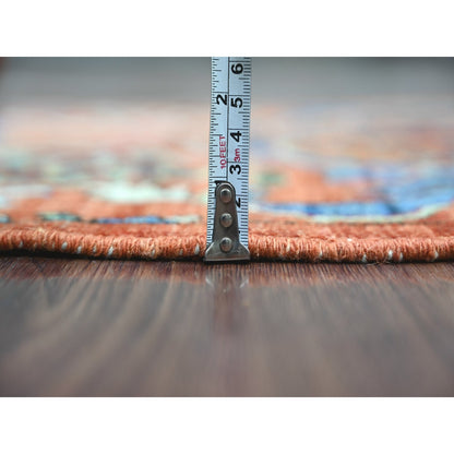 2'7"x17'2" Orange Bijar Garus Design Wool Hand Knotted Runner Oriental Rug