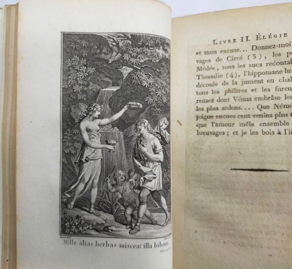 1795 Tibullus Elegies & Jean Second Baisers Mirabeau Commentary W/ Borel Engrave