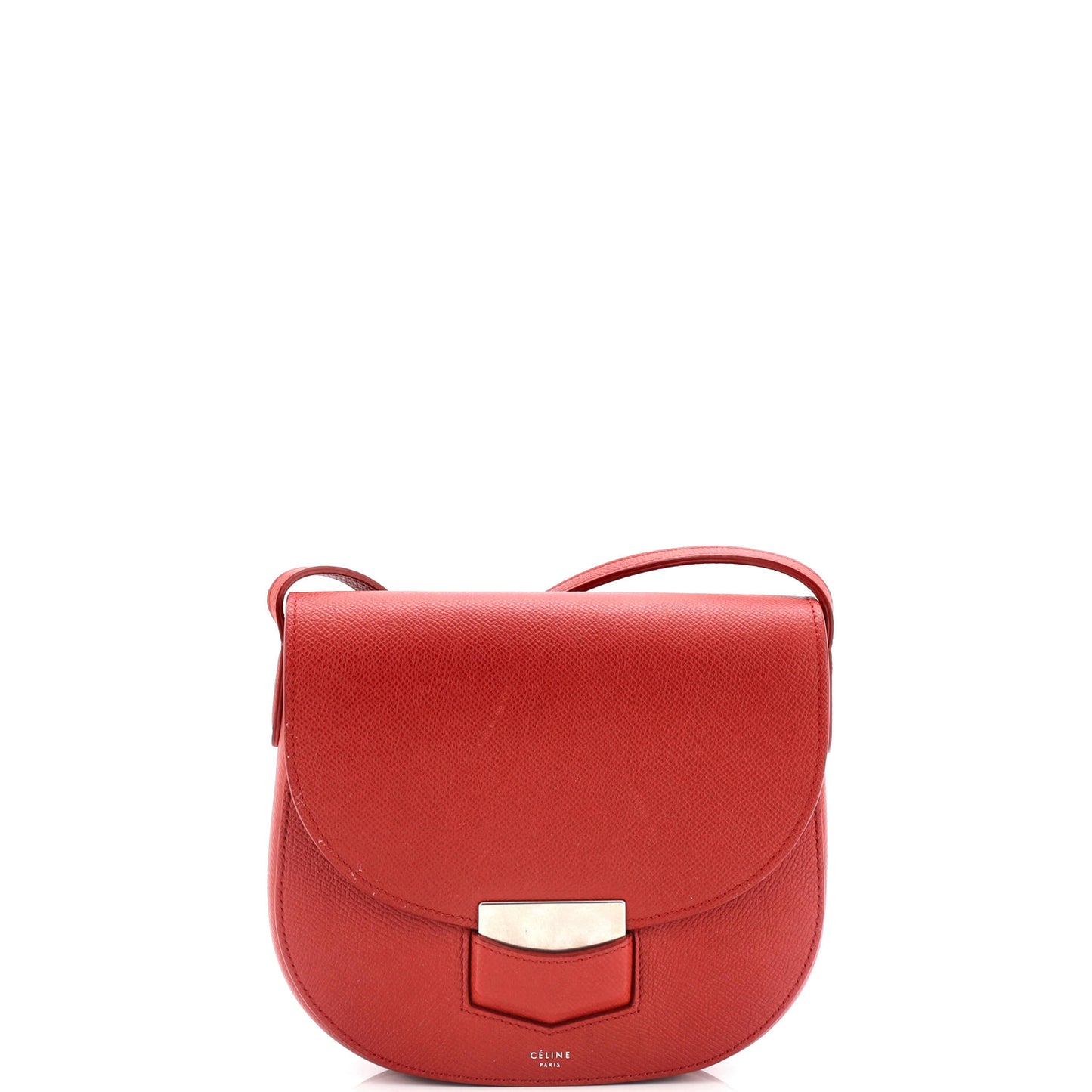 Celine Trotteur Crossbody Bag Grainy Leather Small