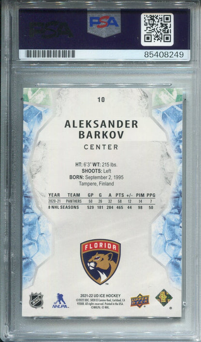 Aleksander Barkov Autographed Upper Deck Card Psa Authentic Auto