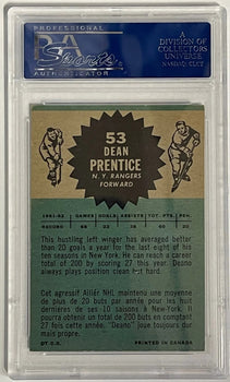 Dean Prentice Autographed 1962-63 Topps Card #53
