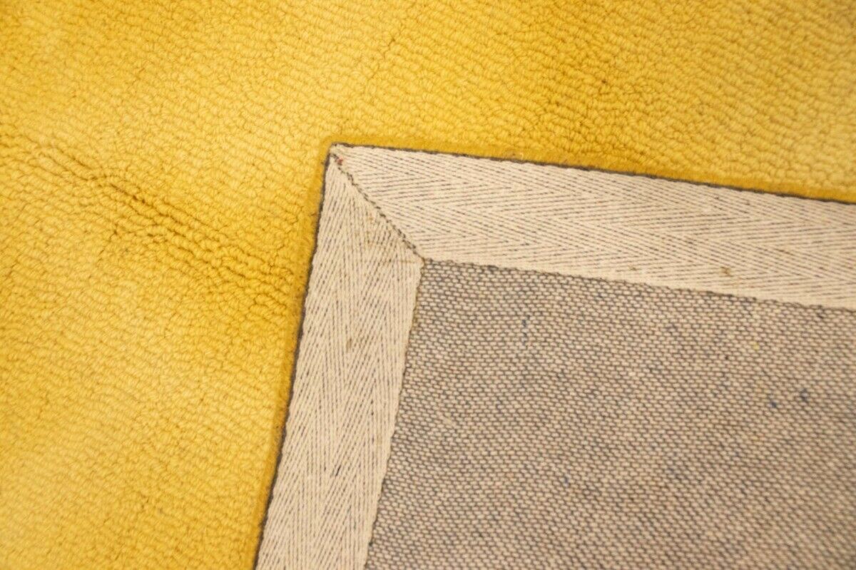 Contemporary Golden Yellow Tie-Dye Abstract 5X8