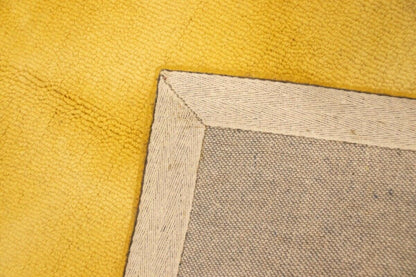 Contemporary Golden Yellow Tie-Dye Abstract 5X8