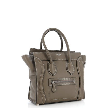 Celine Luggage Bag Grainy Leather Micro
