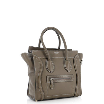 Celine Luggage Bag Grainy Leather Micro