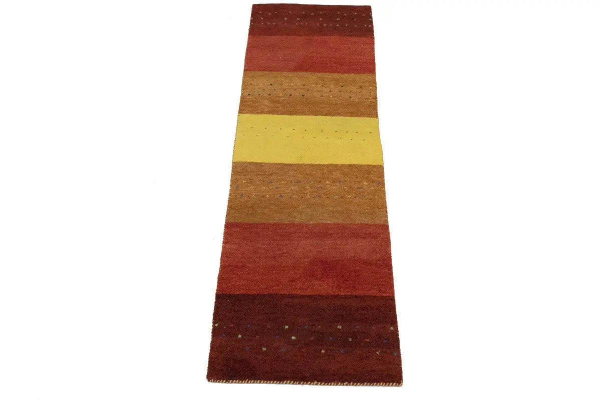 2'5X8'4 Handmade Tribal Stripes Runner Rug Oriental Hallway Kitchen Carpet