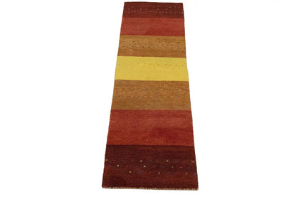 2'5X8'4 Handmade Tribal Stripes Runner Rug Oriental Hallway Kitchen Carpet