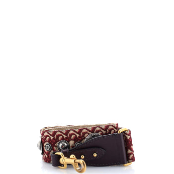 Christian Dior Shoulder Strap Embellished Oblique Canvas