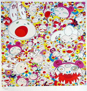 Takashi Murakami Lithograph Mori Art Coa Numbered Limited 200 Exe