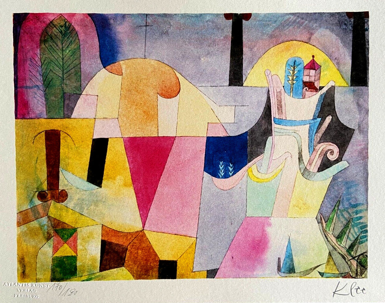 Paul Klee Lithograph Coa Signed Numbered By Hand