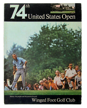 1974 Us Open Golf Championship Program @ Winged