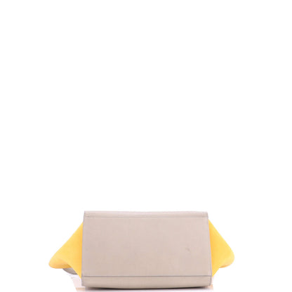 Celine Trapeze Bag Leather With Patent Small