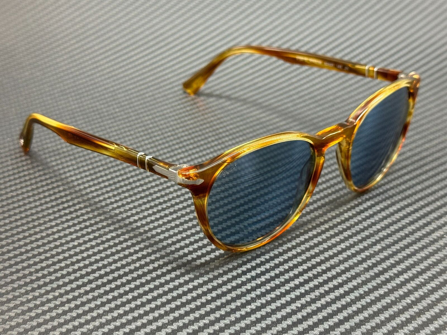 Persol Po3152S 904356 Striped Brown Round Men'S