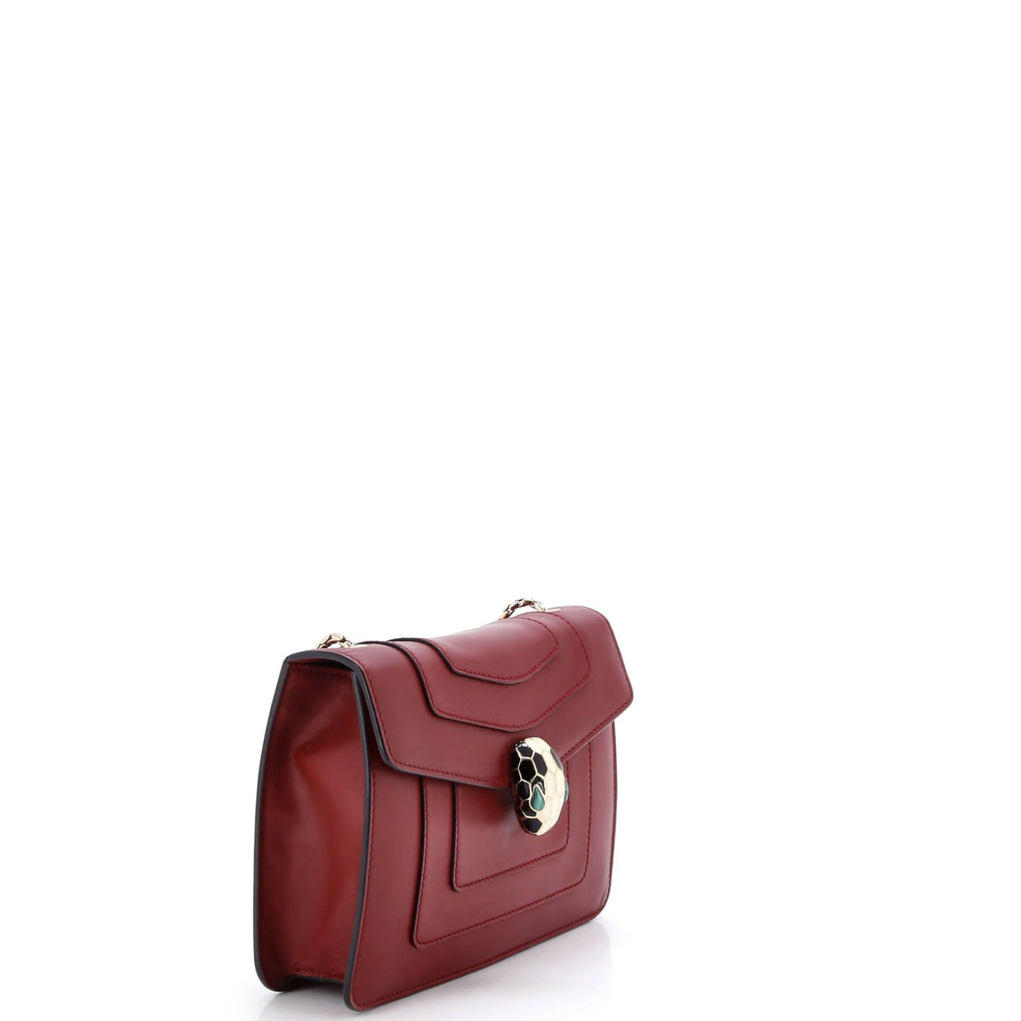 Bvlgari Serpenti Forever Square Shoulder Bag Leather Small