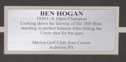 Ben Hogan 1950 U.S. Open Signed/Auto 16X20 Photo Collage Framed Beckett 197593