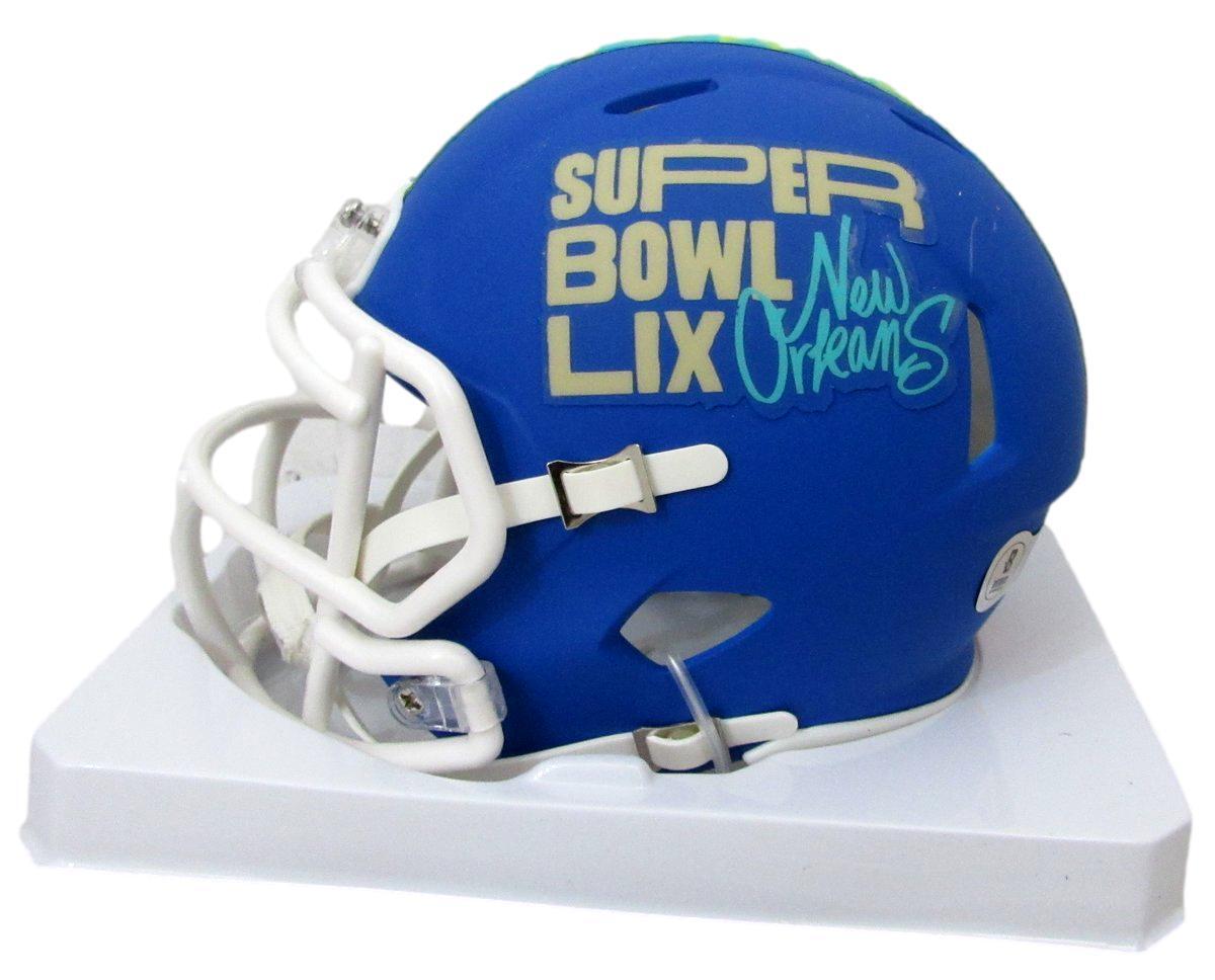 A.J. Brown Signed/Auto Mini Sb Lix Blue Football