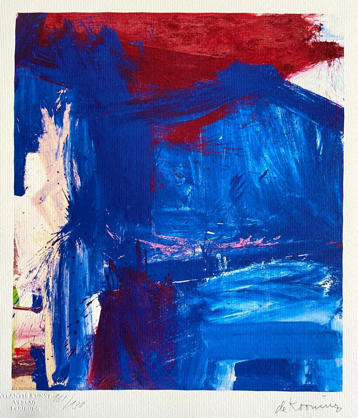Willem De Kooning Action Painting Coa Signed